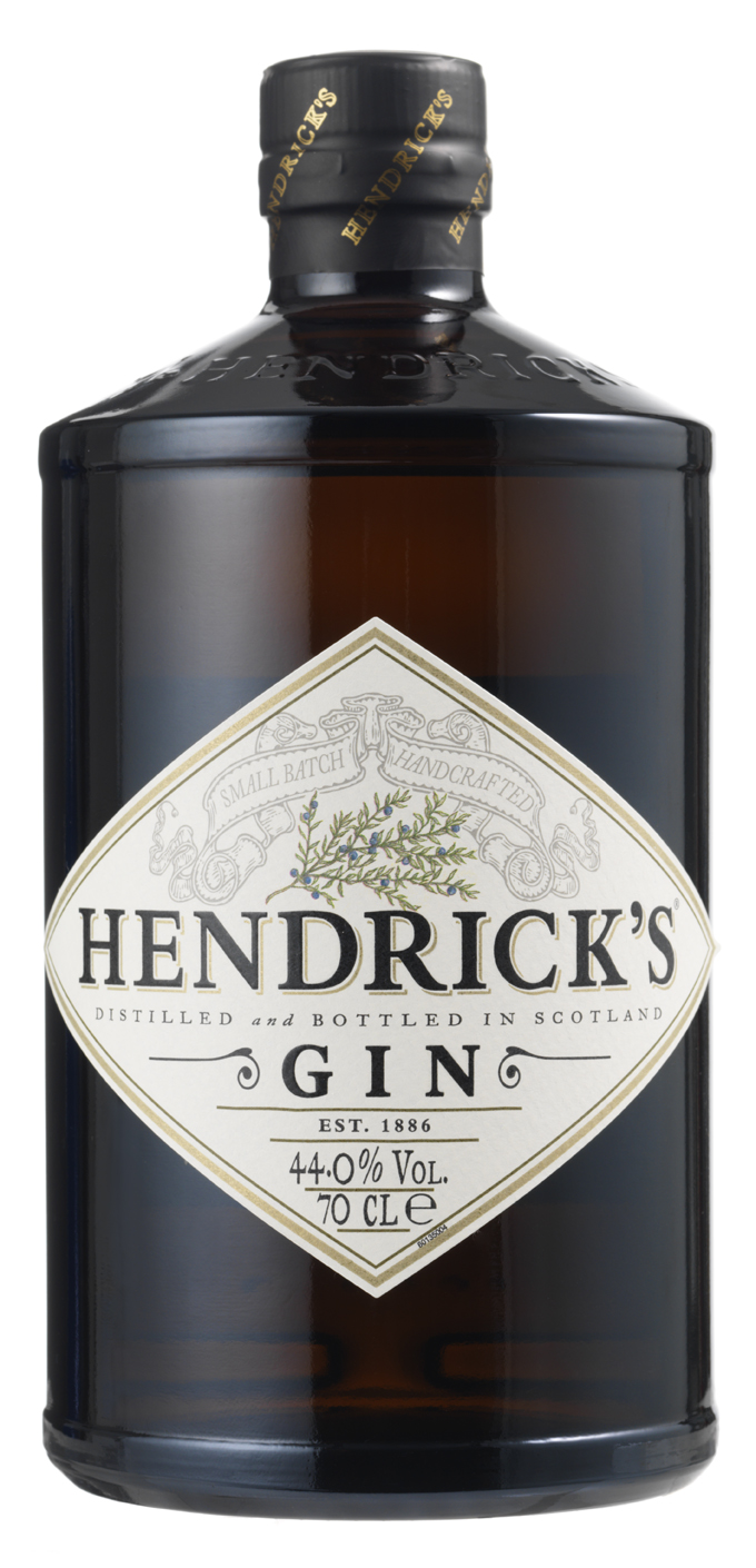 Hendrick's Gin - der einzigartige Gin mit Rosen und Gurken Aromen - 44%vol. 1,0l - LITERFLASCHE
