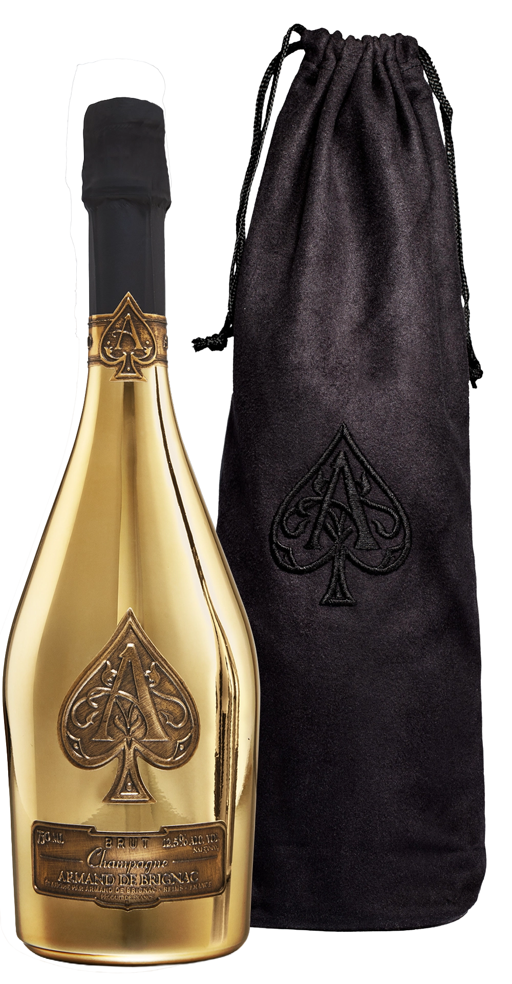 Champagner Armand de Brignac Brut Gold in Beutel