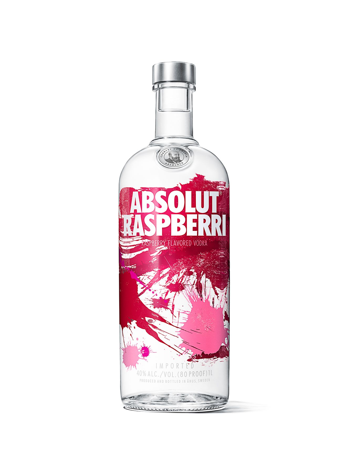 Absolut Vodka Raspberry (Himbeere) 40%vol. 1,0l - LITERFLASCHE