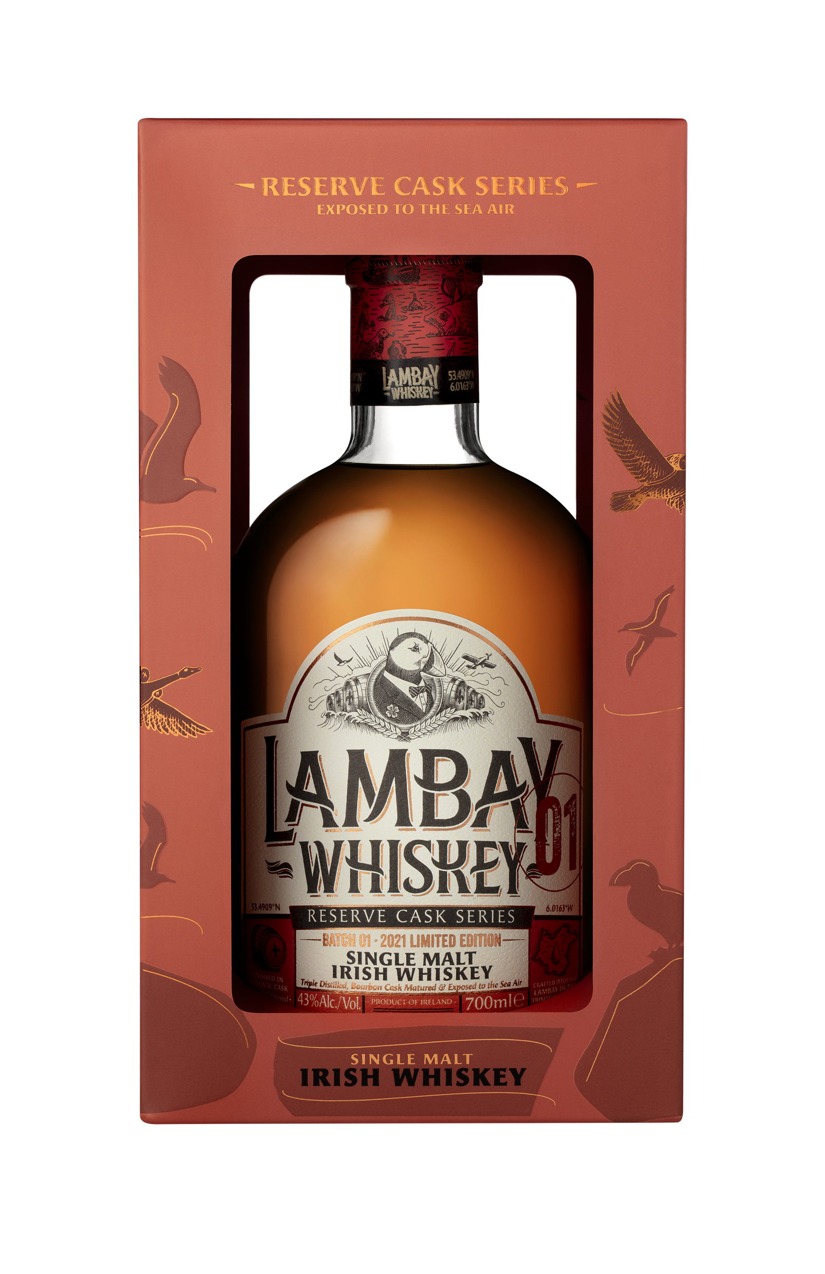 Lambay Single Malt Batch 1 Irish Whiskey