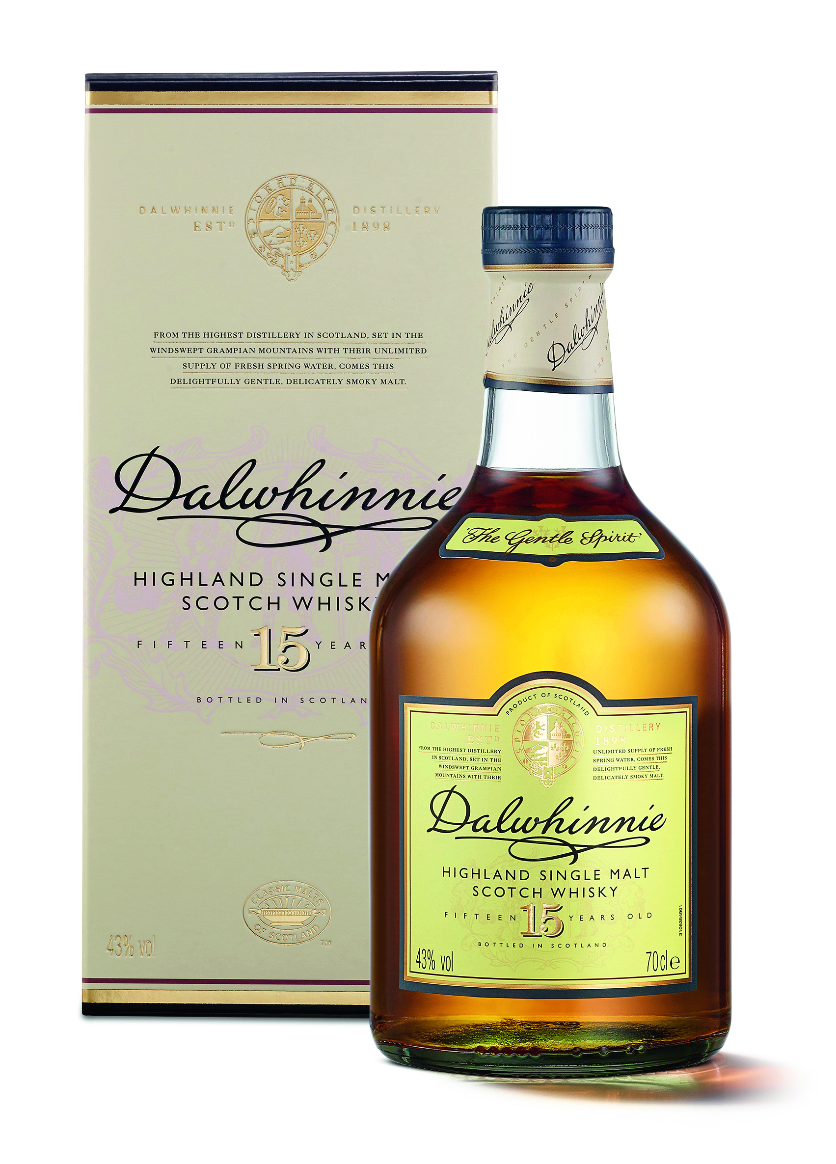 Dalwhinnie Single Malt Scotch Whisky 15 Jahre 43%vol. 0,7l