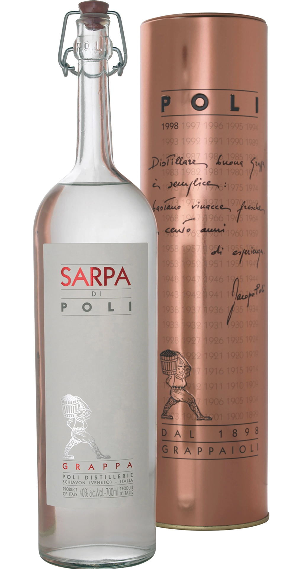 Poli Grappa | Sarpa di Poli | 40% vol. 0,7 L