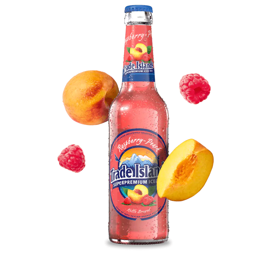 Trade Island Iced Tea Raspberry Peach 24x0,33 l