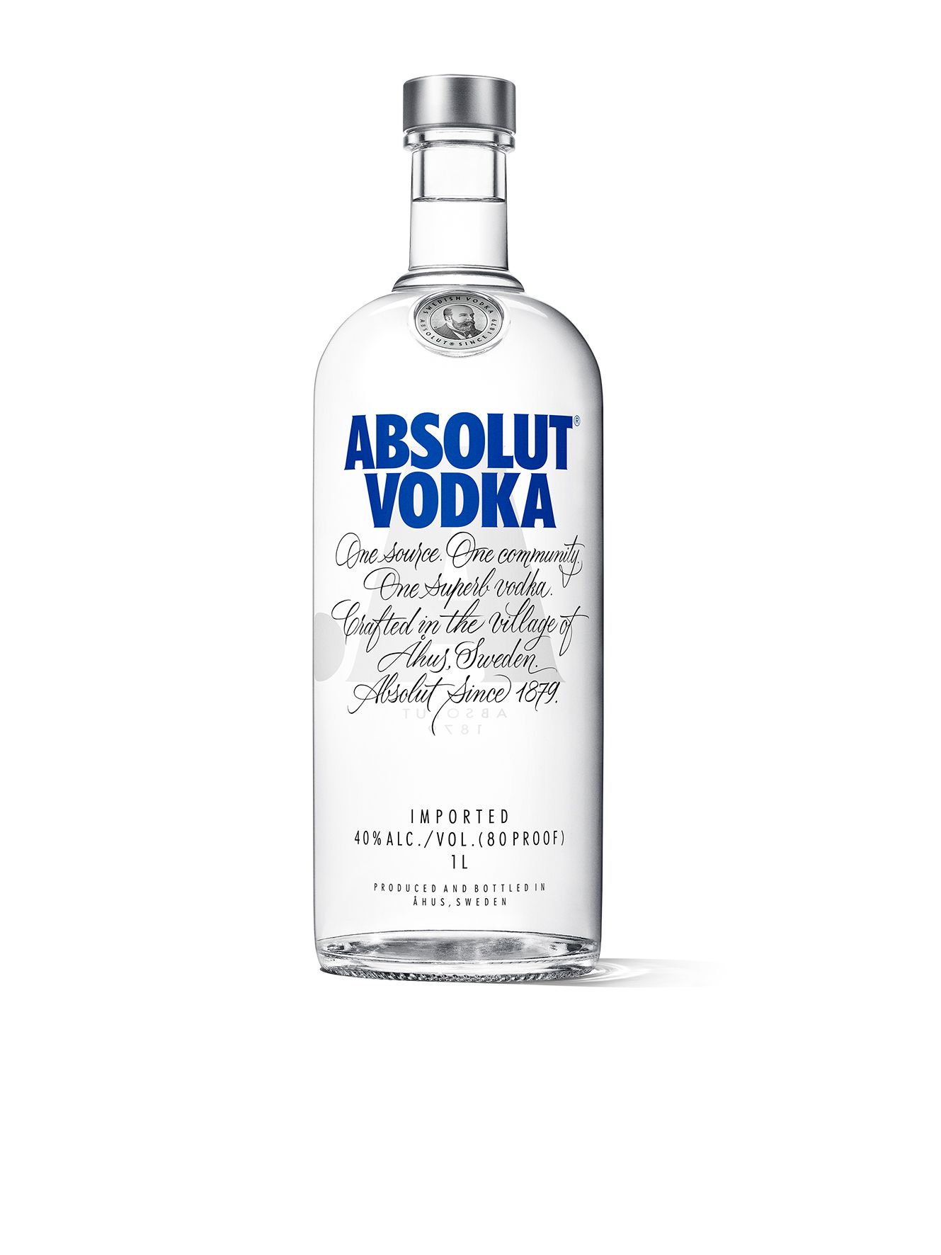 Absolut Vodka 40%vol. 1,0l - LITERFLASCHE