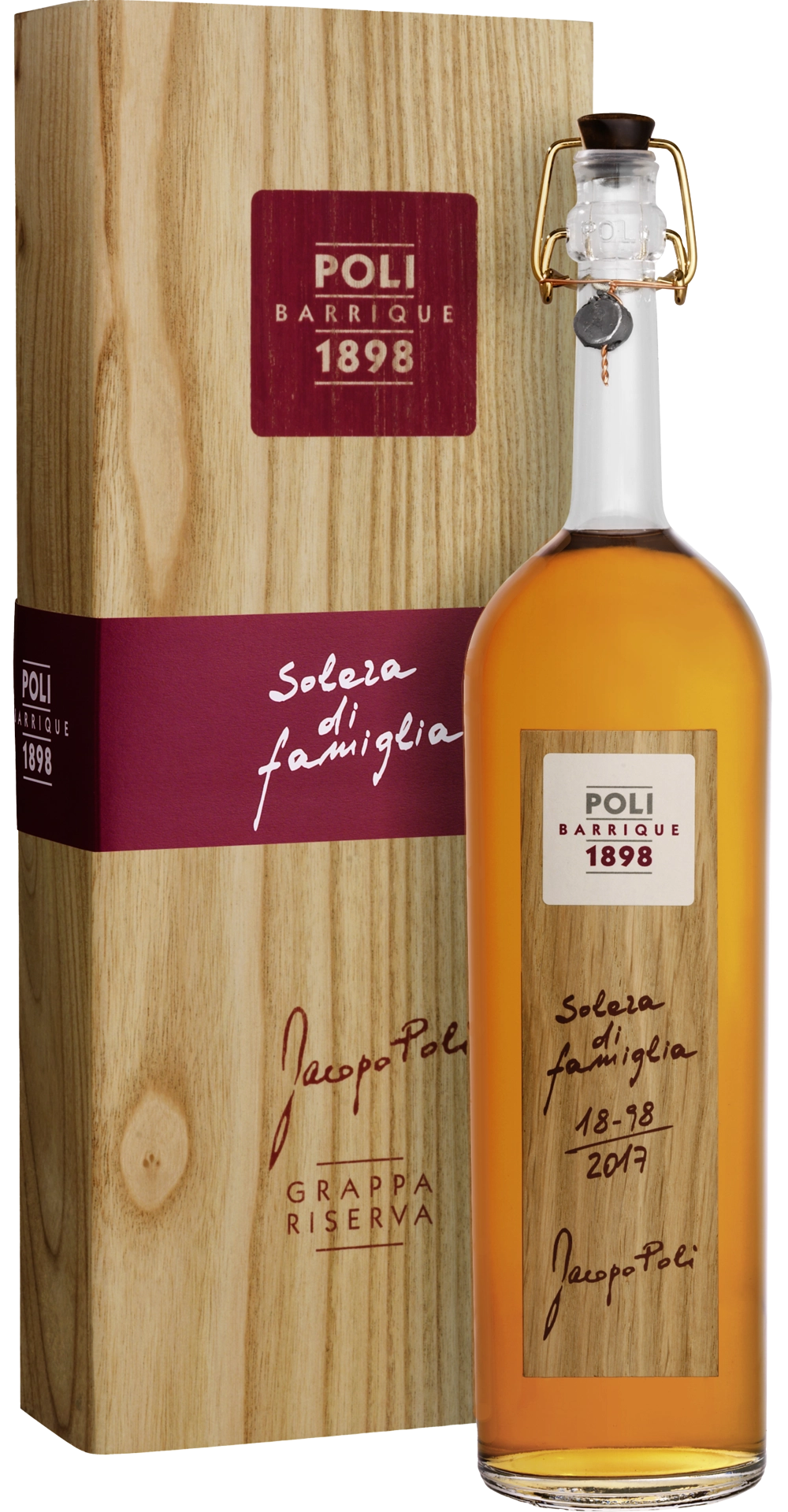 Jacopo Poli Grappa | Riserva Barrique 1898 | 55% vol. 0,7 L