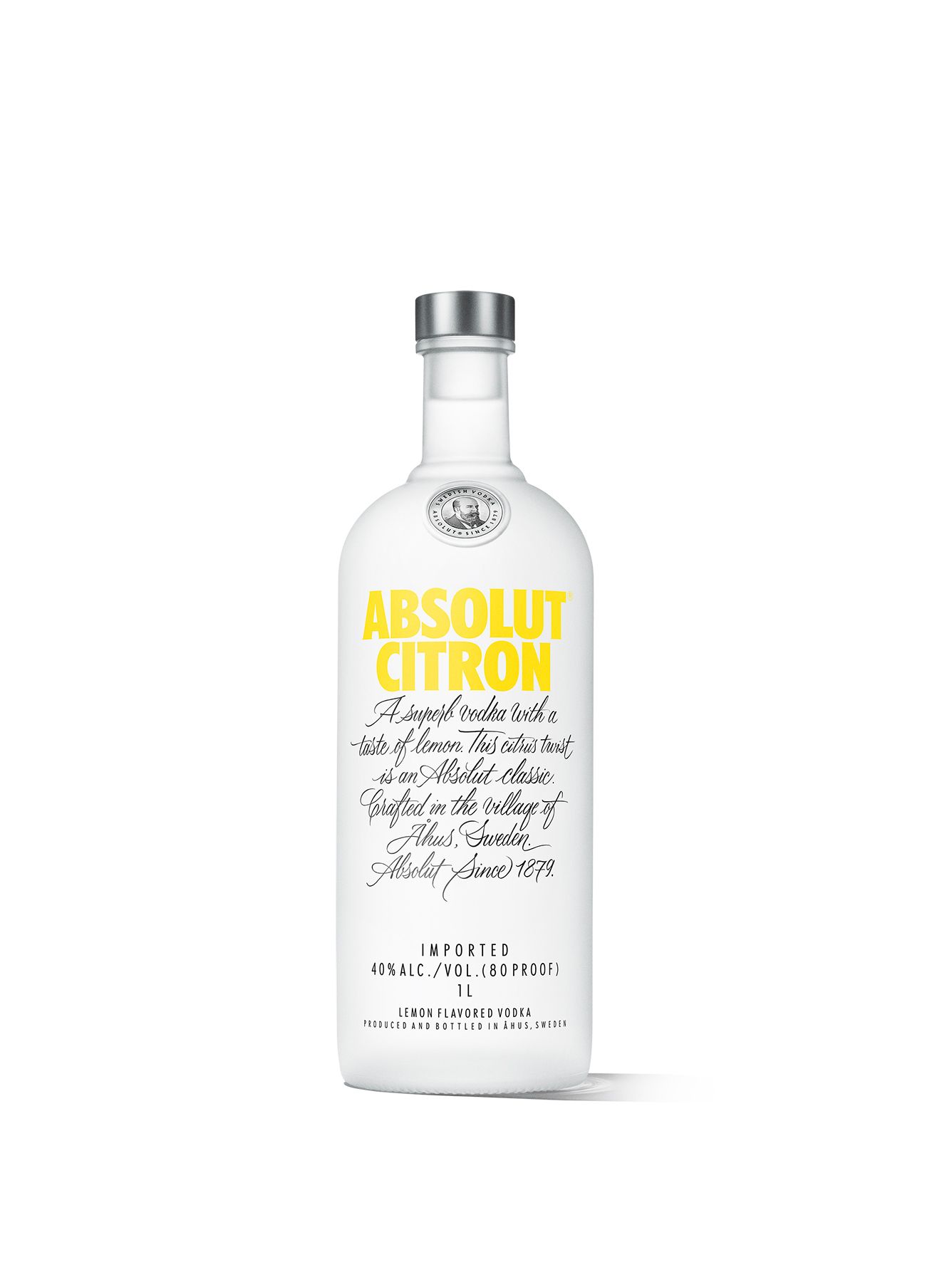 Absolut Vodka Citron (Zitrone) 40%vol. 1,0l - LITERFLASCHE