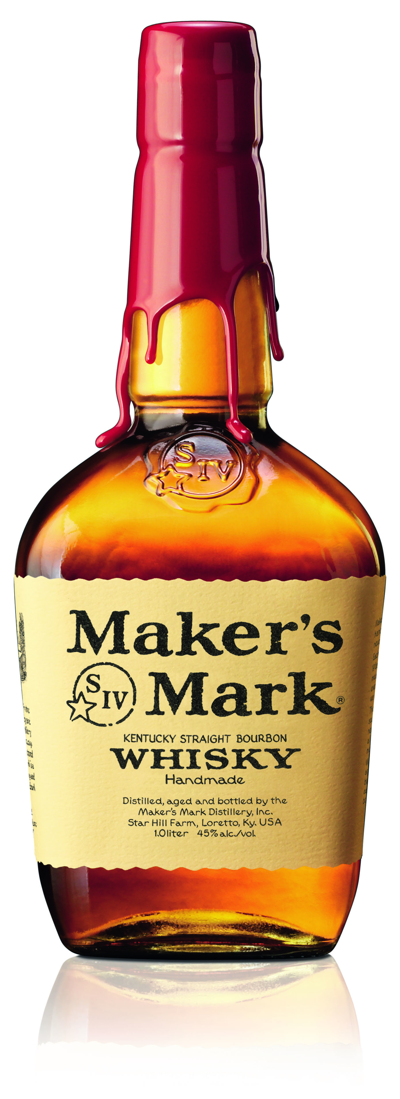 Makers Mark Straight Bourbon Whisky 45%vol. 1,0l - LITERFLASCHE
