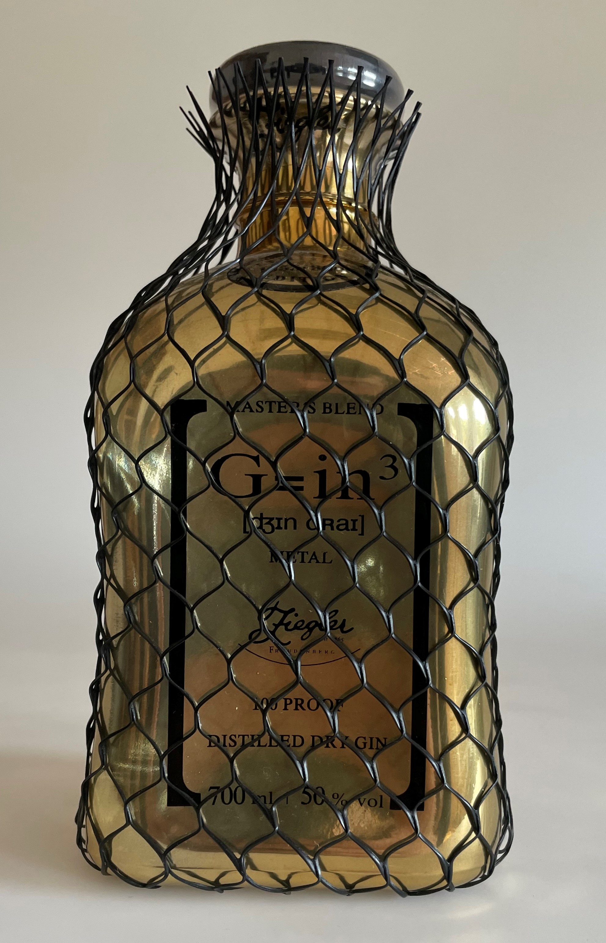 Ziegler G=in³ 100 Proof 0,7 - Dry Gin Metal Gold Edition