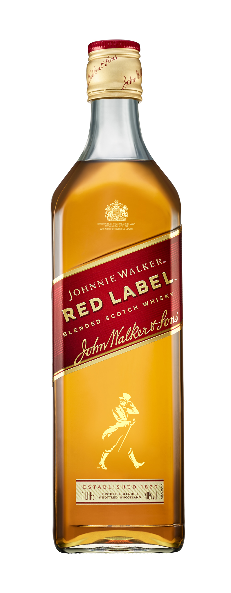 Johnnie Walker Red Label Blended Scotch Whisky 40%vol. 1,0l - LITERFLASCHE
