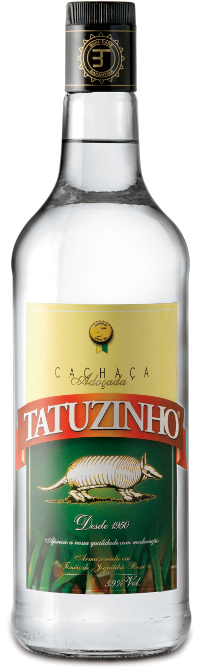 Cachaca Tatuzinho Silver 39%vol. 1,0l - LITERFLASCHE